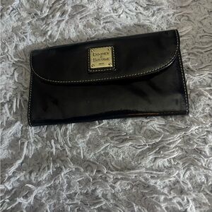 Dooney & Bourke Black Patent Leather Clutch
